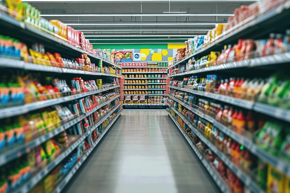 Supermarket aisle