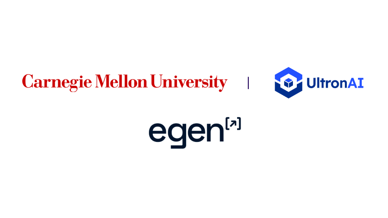 Egen, Carnegie Mellon, UltronAI logos